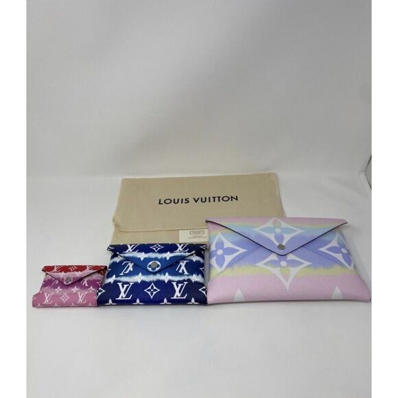 NEW Louis Vuitton Pochette Set Kirigami Escale Tie-Dye Giant Monogram - Picture 5 of 12